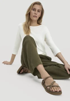 Hose Wide Leg aus TENCEL™ Lyocell mit Leinen von hessnatur