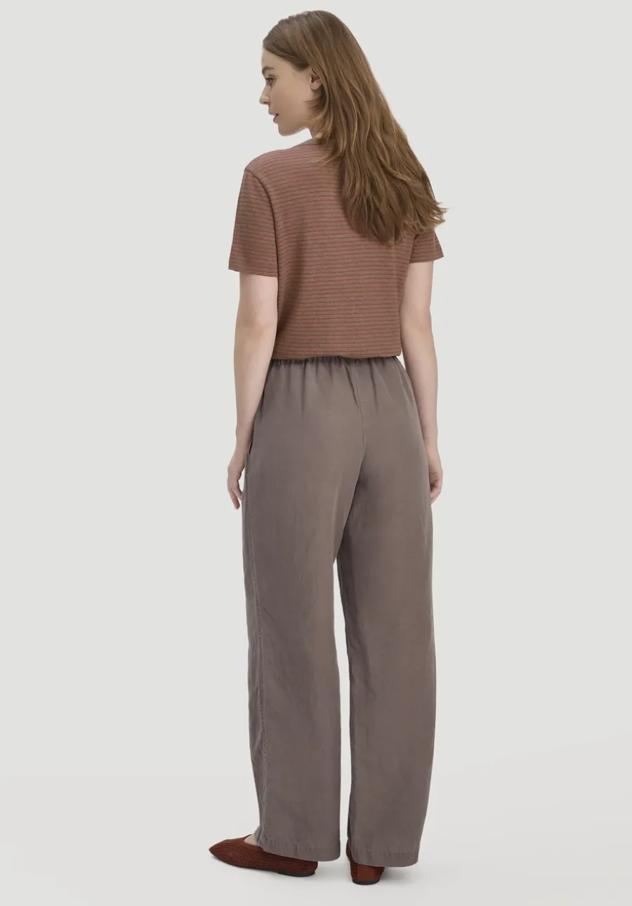 Hose Wide Leg aus TENCEL™ Lyocell mit Leinen von hessnatur
