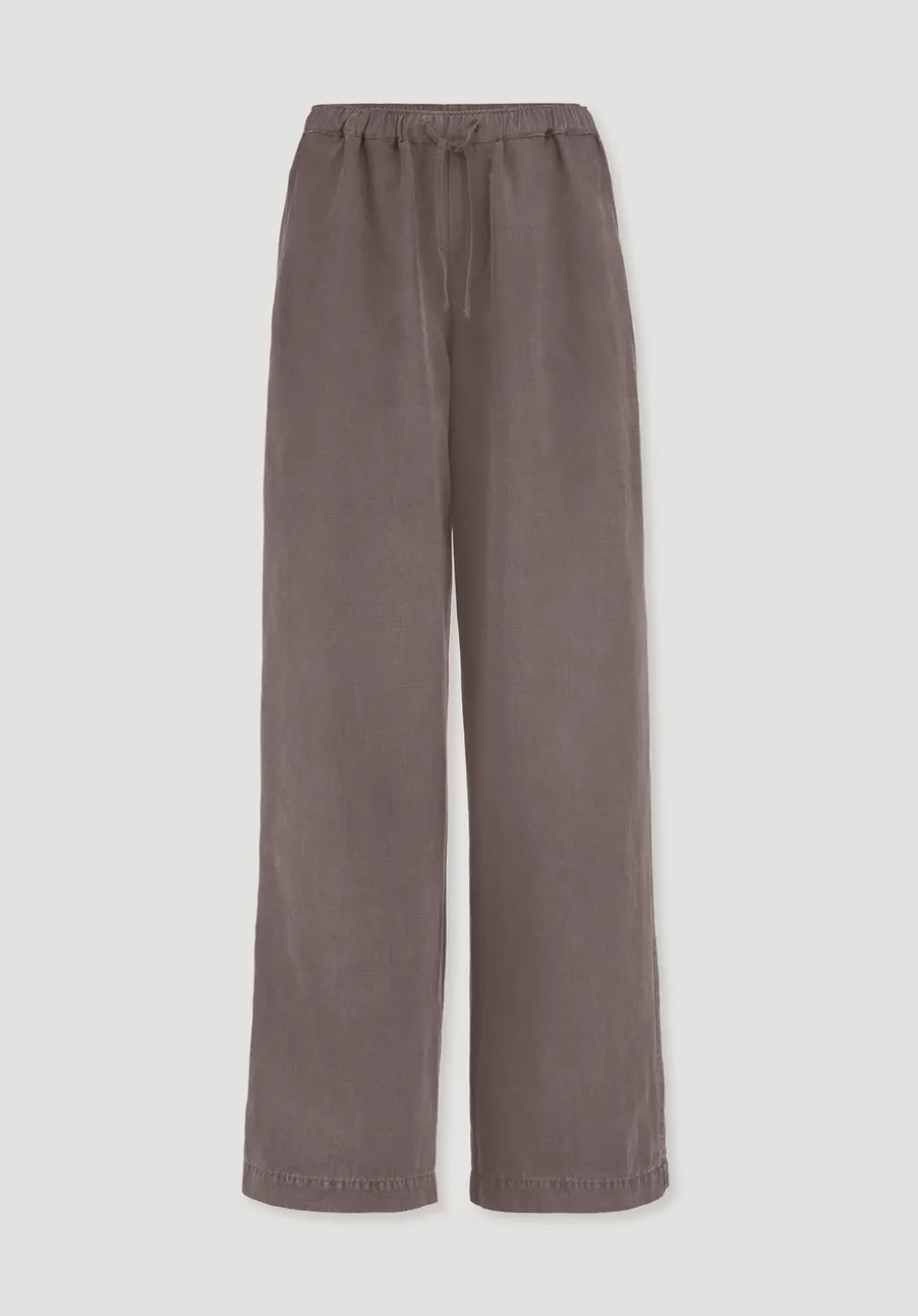Hose Wide Leg aus TENCEL™ Lyocell mit Leinen von hessnatur