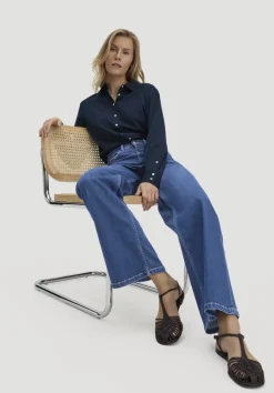 Jeans ALVA Wide Leg aus Bio-Denim von hessnatur
