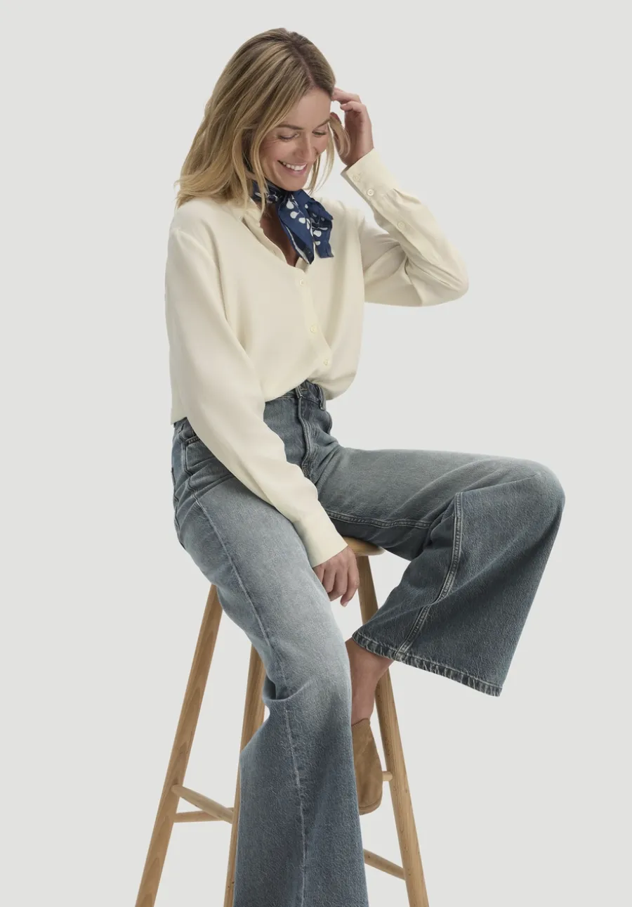Jeans ALVA Wide Leg aus reinem Bio-Denim von hessnatur