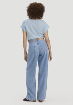 Jeans ALVA Wide Leg Embroidery aus Bio-Baumwolle mit TENCEL™ Lyocell von hessnatur