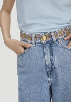 Jeans ALVA Wide Leg Embroidery aus Bio-Baumwolle mit TENCEL™ Lyocell von hessnatur