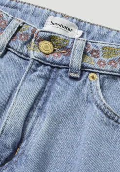 Jeans ALVA Wide Leg Embroidery aus Bio-Baumwolle mit TENCEL™ Lyocell von hessnatur