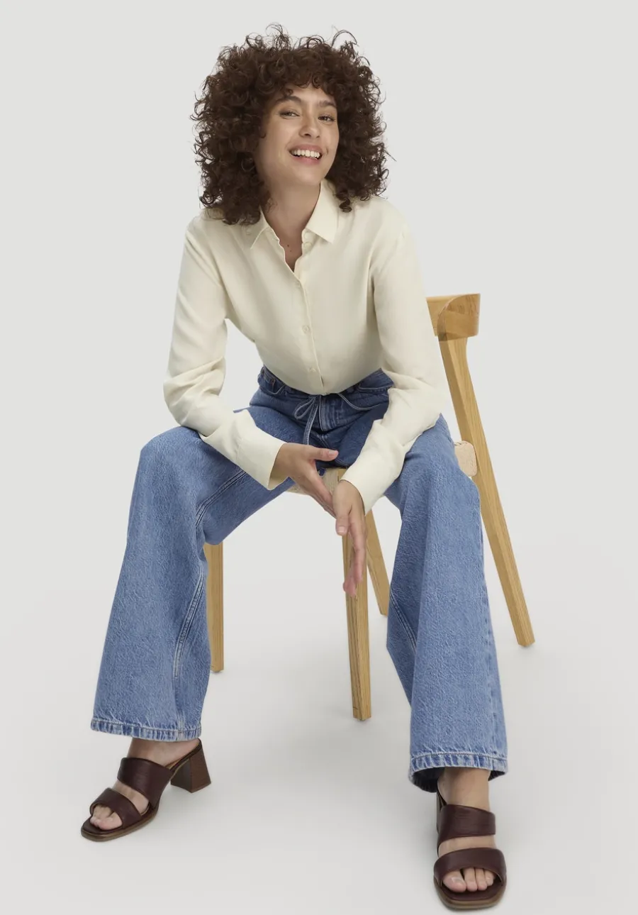 Jeans ALVA Wide Leg Soft aus Bio-Baumwolle mit TENCEL™ Lyocell von hessnatur