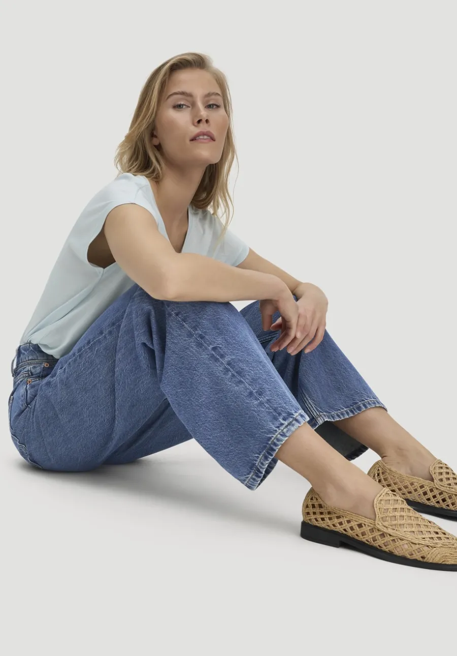 Jeans ALVA Wide Leg Soft aus Bio-Baumwolle mit TENCEL™ Lyocell von hessnatur