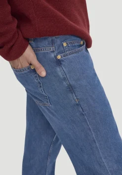 Jeans BEN Regular Straight aus Bio-Denim mit TENCEL™ Lyocell und Leinen von hessnatur