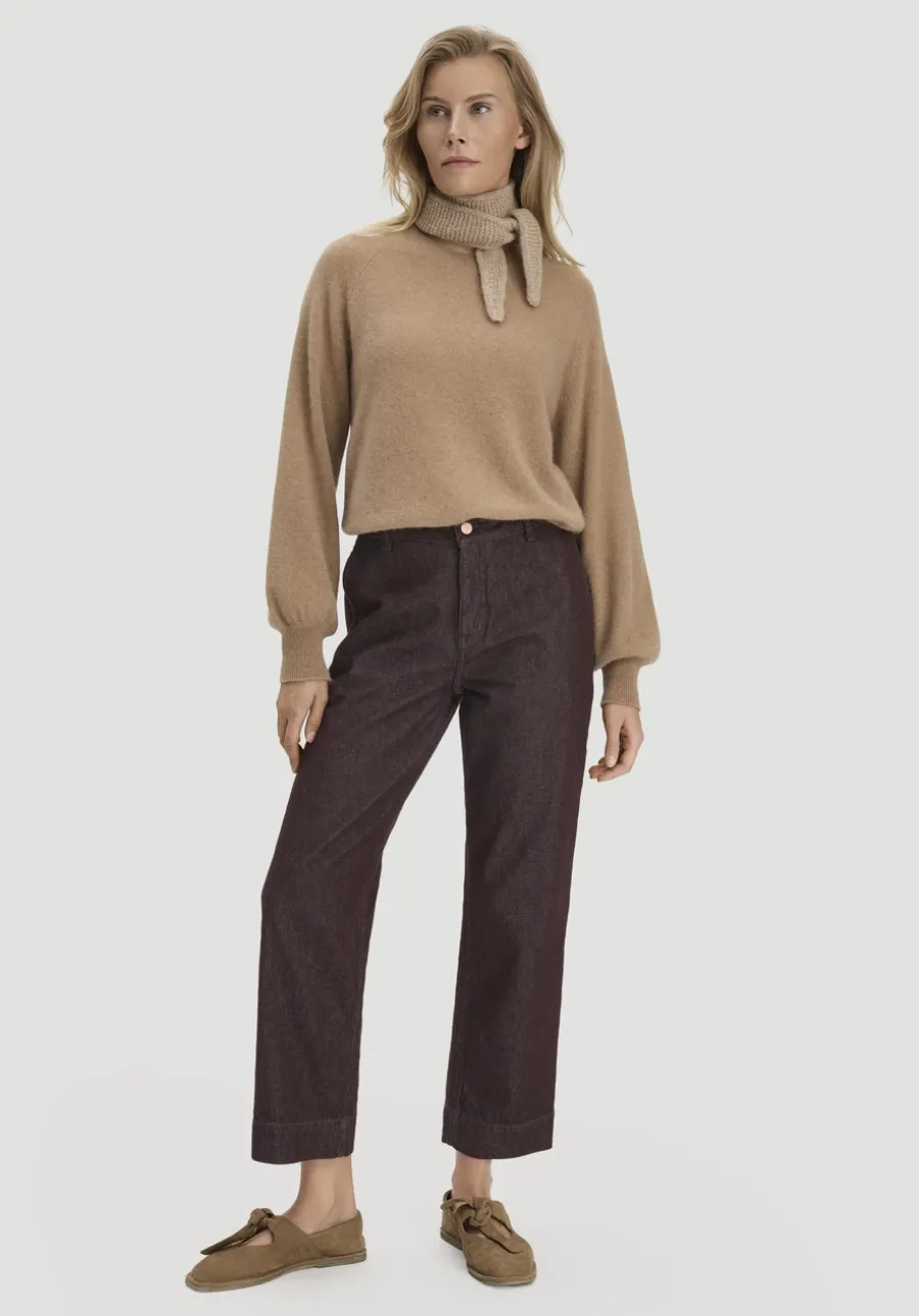 Jeans ELENY Culotte straight Leg aus reinem Bio-Denim von hessnatur