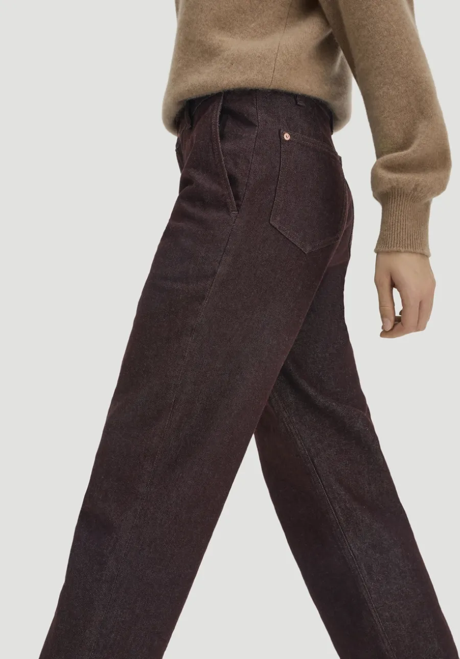 Jeans ELENY Culotte straight Leg aus reinem Bio-Denim von hessnatur