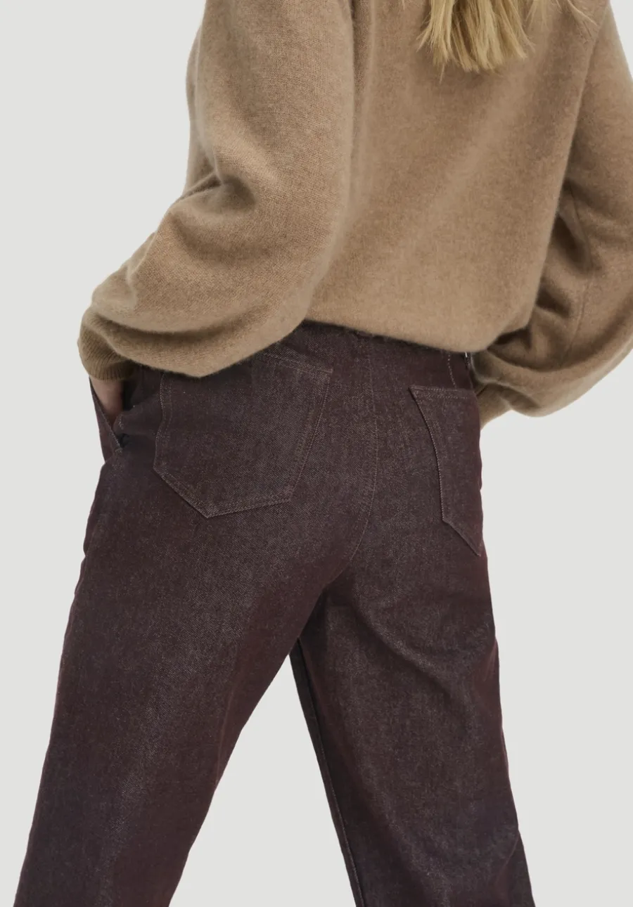Jeans ELENY Culotte straight Leg aus reinem Bio-Denim von hessnatur