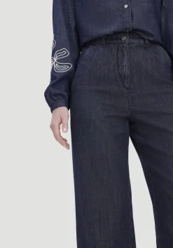 Jeans ENNELIE Culotte Wide Leg aus Bio-Denim mit Kapok von hessnatur