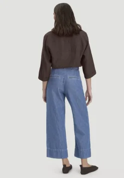 Jeans ENNELIE Culotte Wide Leg aus Bio-Baumwolle mit TENCEL™ Lyocell und Leinen von hessnatur