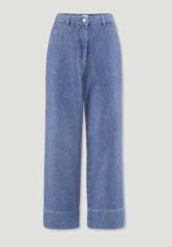 Jeans ENNELIE Culotte Wide Leg aus Bio-Baumwolle mit TENCEL™ Lyocell und Leinen von hessnatur