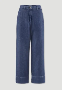 Jeans ENNELIE Culotte Wide Leg aus Bio-Baumwolle mit TENCEL™ Lyocell und Leinen von hessnatur