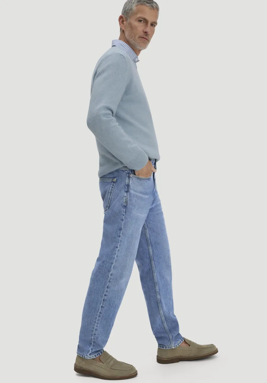 Jeans MADS Relaxed Tapered aus reinem Bio-Denim von hessnatur