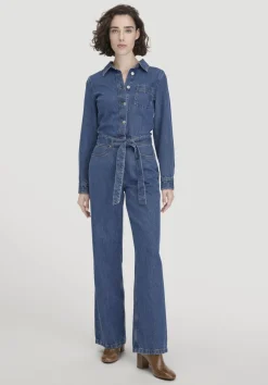 Jeans Overall Wide Leg aus Bio-Baumwolle mit TENCEL™ Lyocell von hessnatur