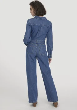 Jeans Overall Wide Leg aus Bio-Baumwolle mit TENCEL™ Lyocell von hessnatur