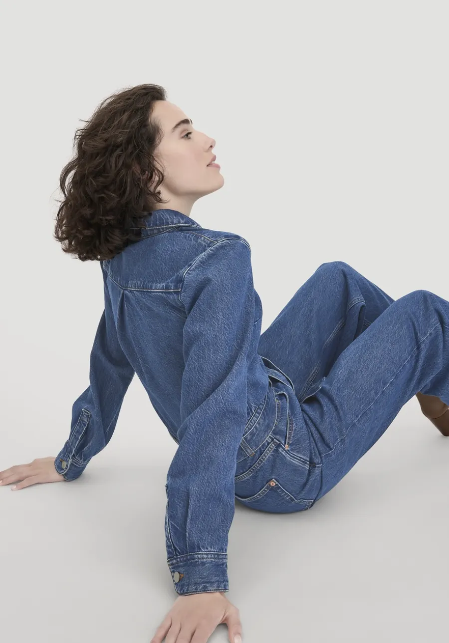 Jeans Overall Wide Leg aus Bio-Baumwolle mit TENCEL™ Lyocell von hessnatur