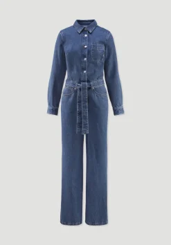 Jeans Overall Wide Leg aus Bio-Baumwolle mit TENCEL™ Lyocell von hessnatur