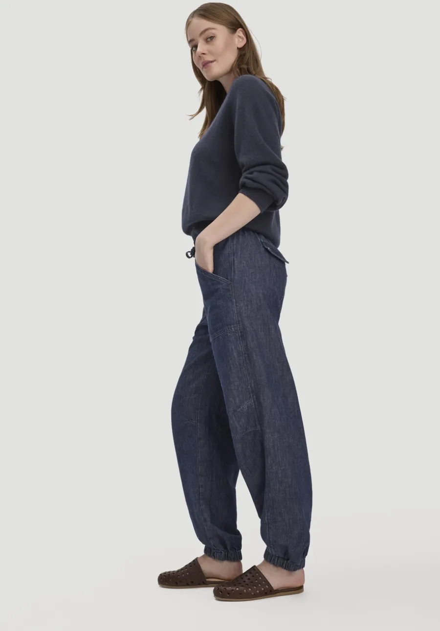 Jeans Soft Utillity aus Bio-Denim mit Kapok von hessnatur