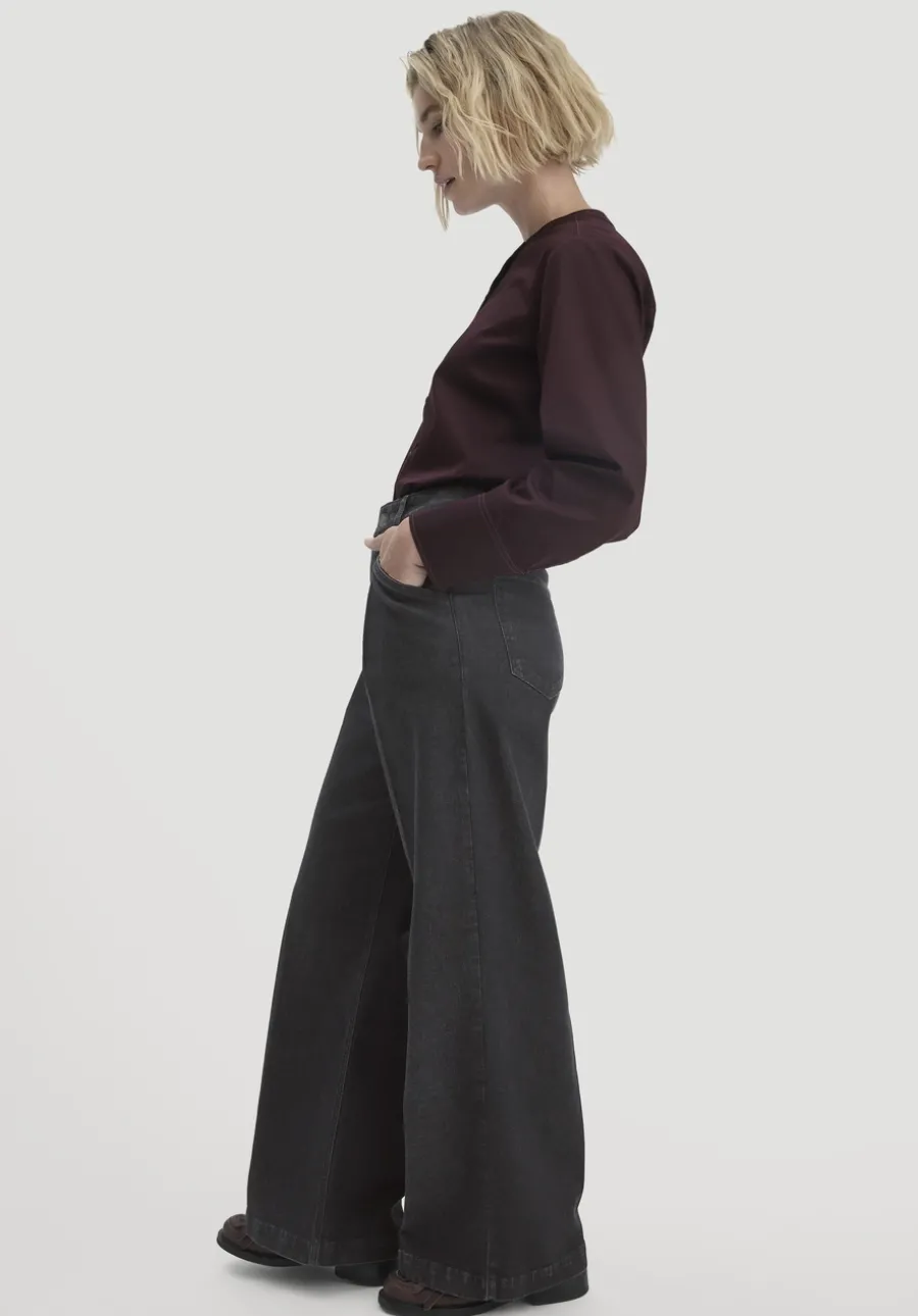 Jeans Super Wide Leg BETTER RECYCLING aus Bio-Denim von hessnatur