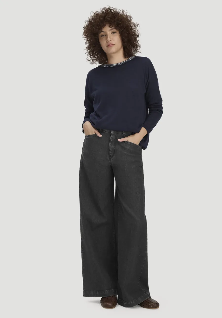 Jeans VONNA Super Wide Leg BETTER RECYCLING aus Bio-Denim von hessnatur