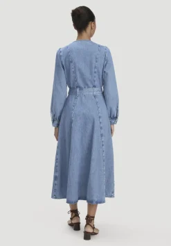 Jeanskleid Regular Midi aus Bio-Baumwolle und TENCEL™ Lyocell von hessnatur
