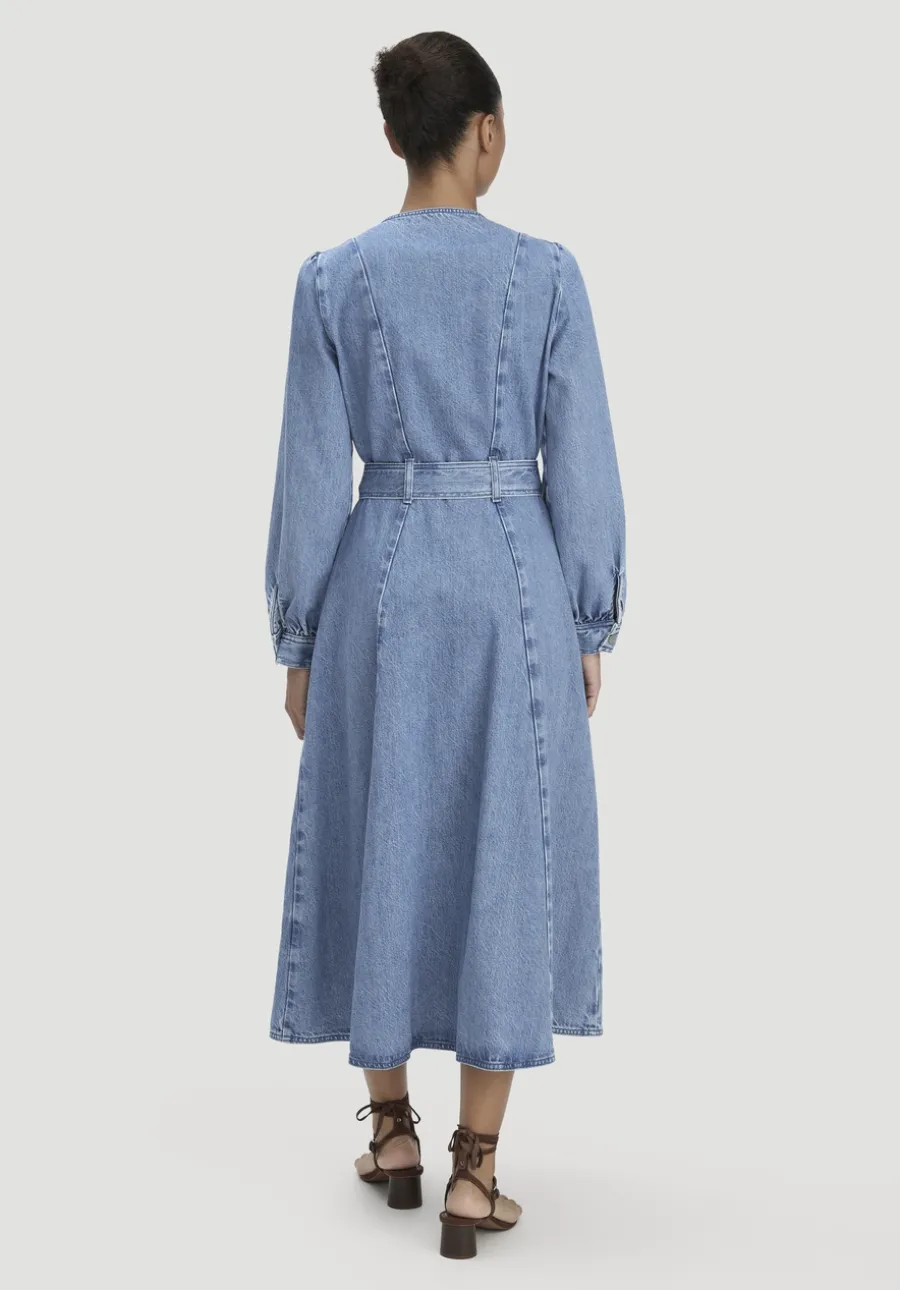 Jeanskleid Regular Midi aus Bio-Baumwolle und TENCEL™ Lyocell von hessnatur