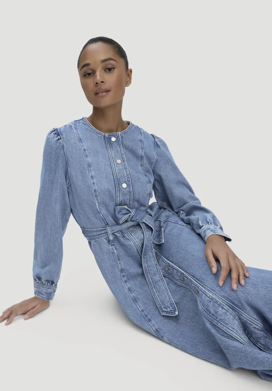 Jeanskleid Regular Midi aus Bio-Baumwolle und TENCEL™ Lyocell von hessnatur