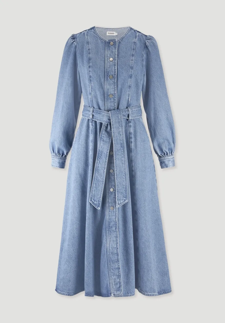 Jeanskleid Regular Midi aus Bio-Baumwolle und TENCEL™ Lyocell von hessnatur