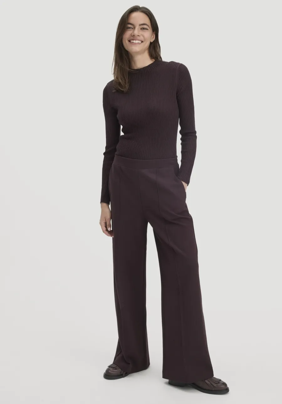 Jersey Hose Wide Leg Relaxed aus Bio-Baumwolle von hessnatur