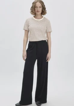 Jersey Hose Wide Leg Relaxed aus Leinen und Bio-Baumwolle von hessnatur