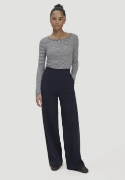 Jersey Hose Wide Leg Relaxed aus Bio-Baumwolle von hessnatur