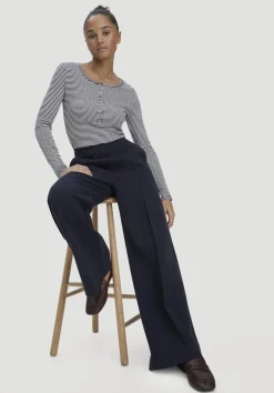 Jersey Hose Wide Leg Relaxed aus Bio-Baumwolle von hessnatur