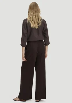 Jersey Hose Wide Leg Relaxed aus Leinen und Bio-Baumwolle von hessnatur