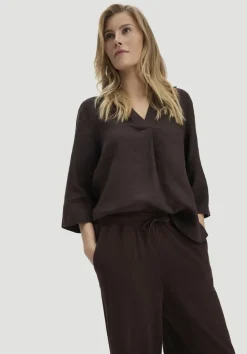 Jersey Hose Wide Leg Relaxed aus Leinen und Bio-Baumwolle von hessnatur