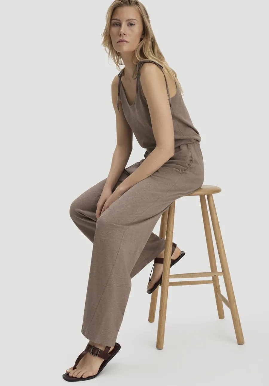 Jersey Jumpsuit Relaxed aus Leinen und Bio-Baumwolle von hessnatur