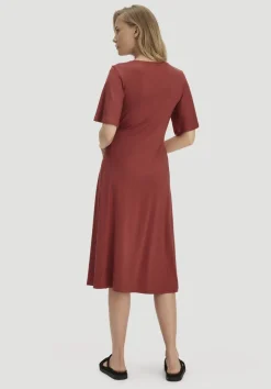 Jersey Kleid Kniebedeckend Slim aus TENCEL™ Lyocell von hessnatur