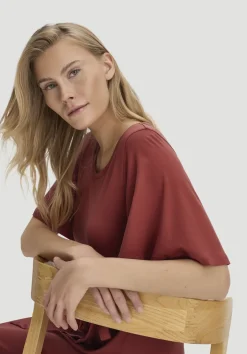 Jersey Kleid Kniebedeckend Slim aus TENCEL™ Lyocell von hessnatur