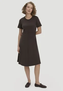 Jersey Kleid Kniebedeckend Slim aus reiner Bio-Baumwolle von hessnatur