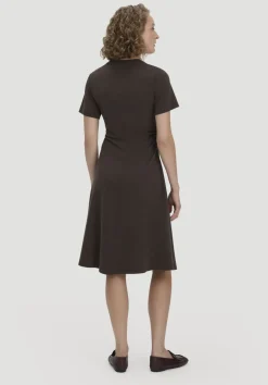 Jersey Kleid Kniebedeckend Slim aus reiner Bio-Baumwolle von hessnatur