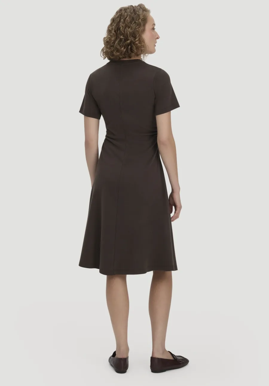 Jersey Kleid Kniebedeckend Slim aus reiner Bio-Baumwolle von hessnatur