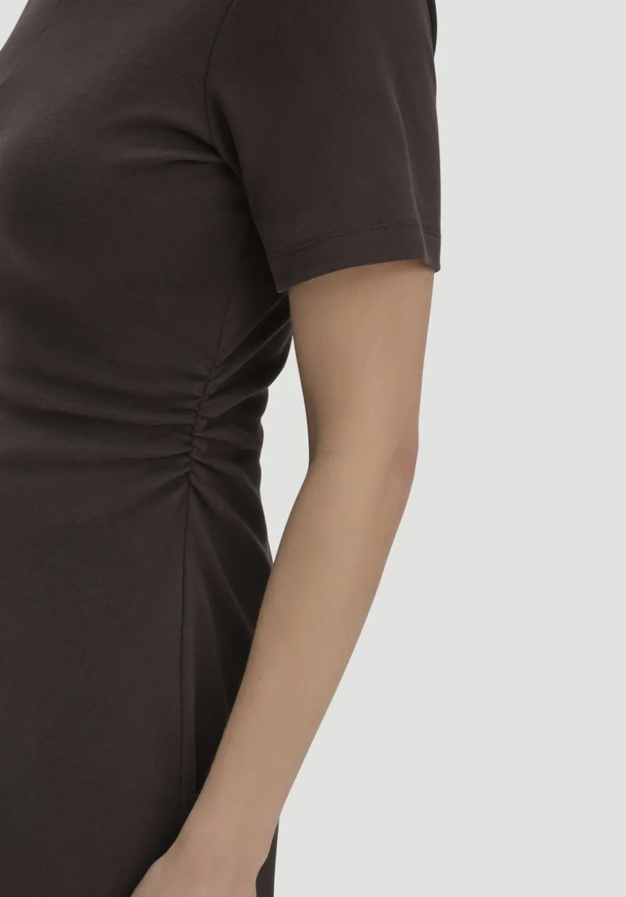Jersey Kleid Kniebedeckend Slim aus reiner Bio-Baumwolle von hessnatur
