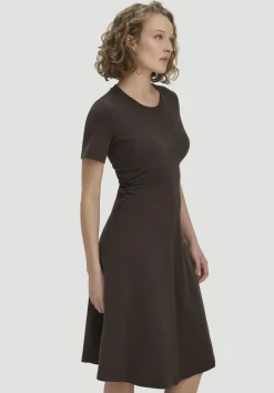 Jersey Kleid Kniebedeckend Slim aus reiner Bio-Baumwolle von hessnatur
