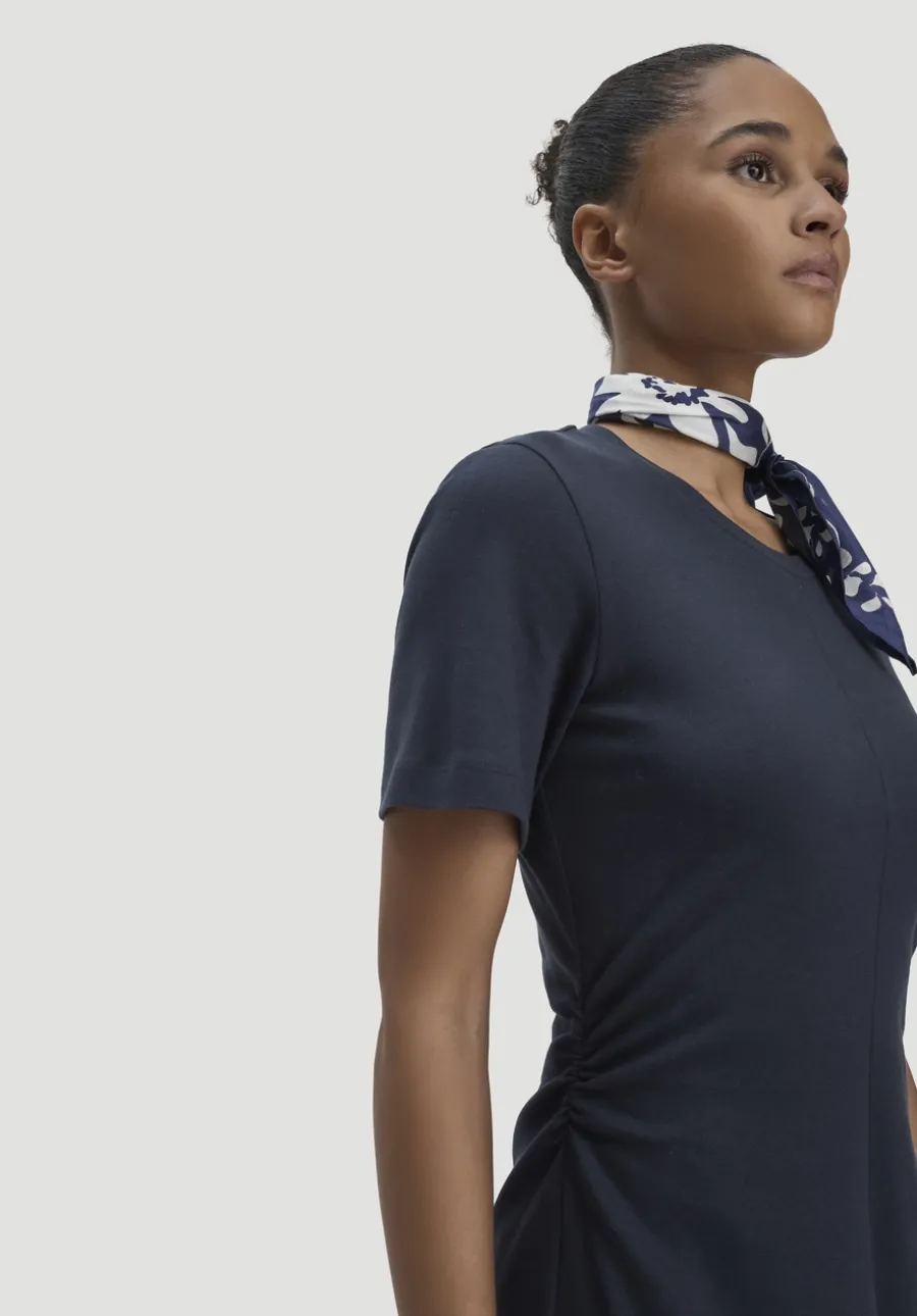 Jersey Kleid Kniebedeckend Slim aus reiner Bio-Baumwolle von hessnatur
