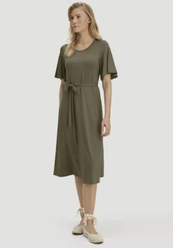 Jersey Kleid Kniebedeckend Slim aus TENCEL™ Lyocell von hessnatur