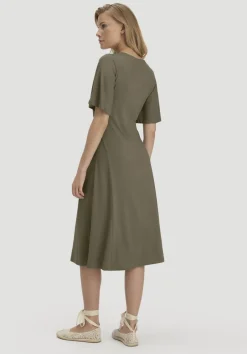 Jersey Kleid Kniebedeckend Slim aus TENCEL™ Lyocell von hessnatur