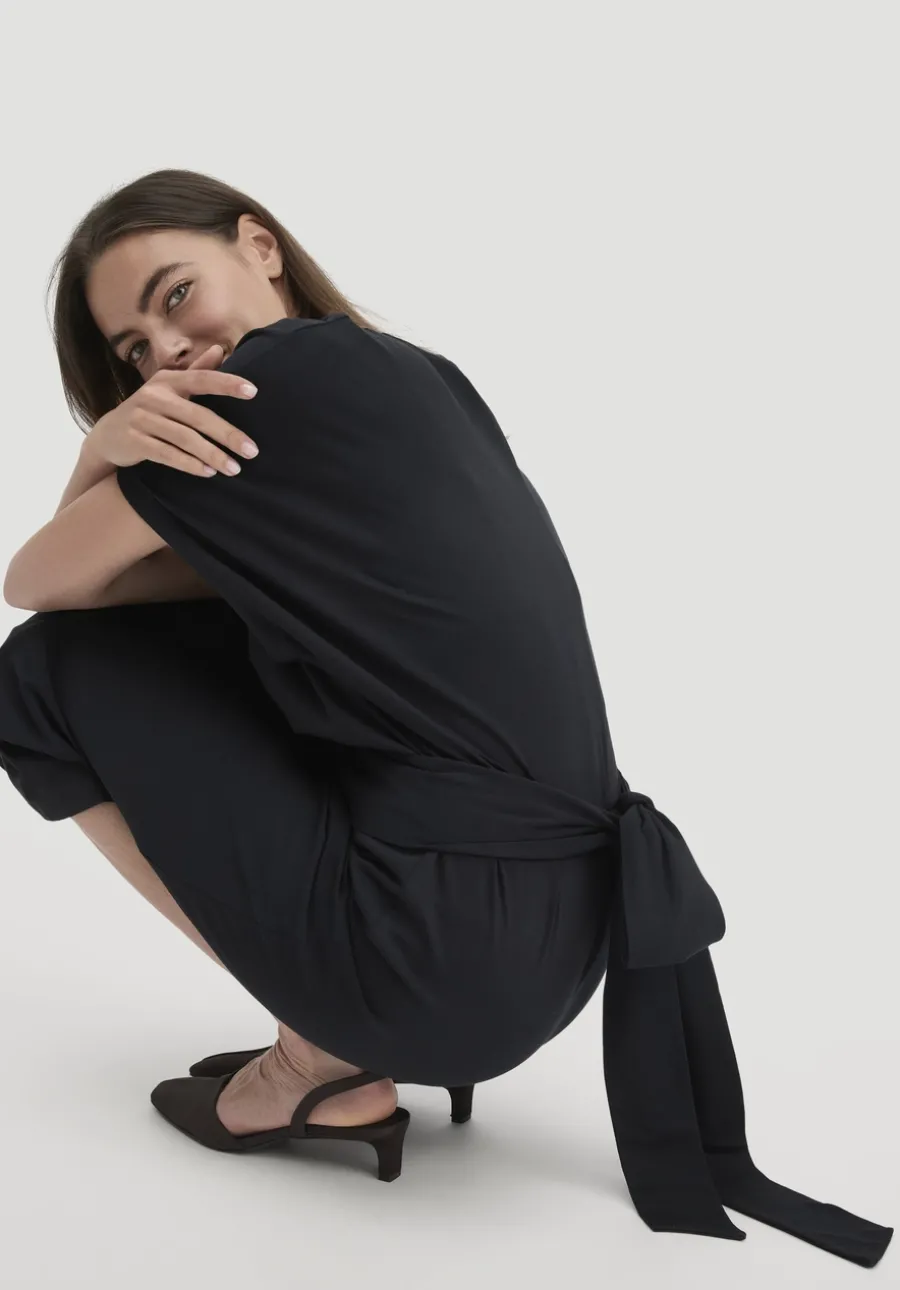 Jersey Kleid Midi Oversize aus reiner Bio-Baumwolle von hessnatur