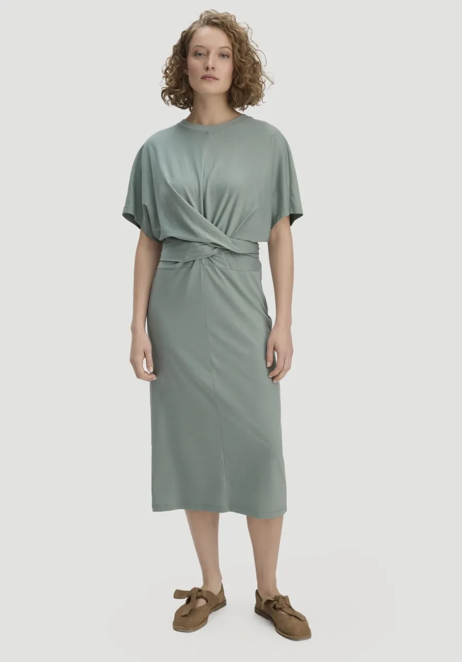 Jersey Kleid Midi Oversize aus reiner Bio-Baumwolle von hessnatur