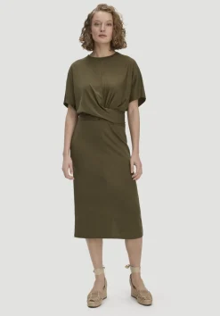 Jersey Kleid Midi Oversize aus reiner Bio-Baumwolle von hessnatur